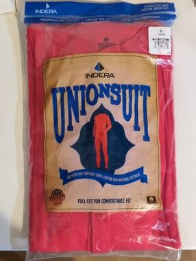 Indera Union Suit - Red Long Johns